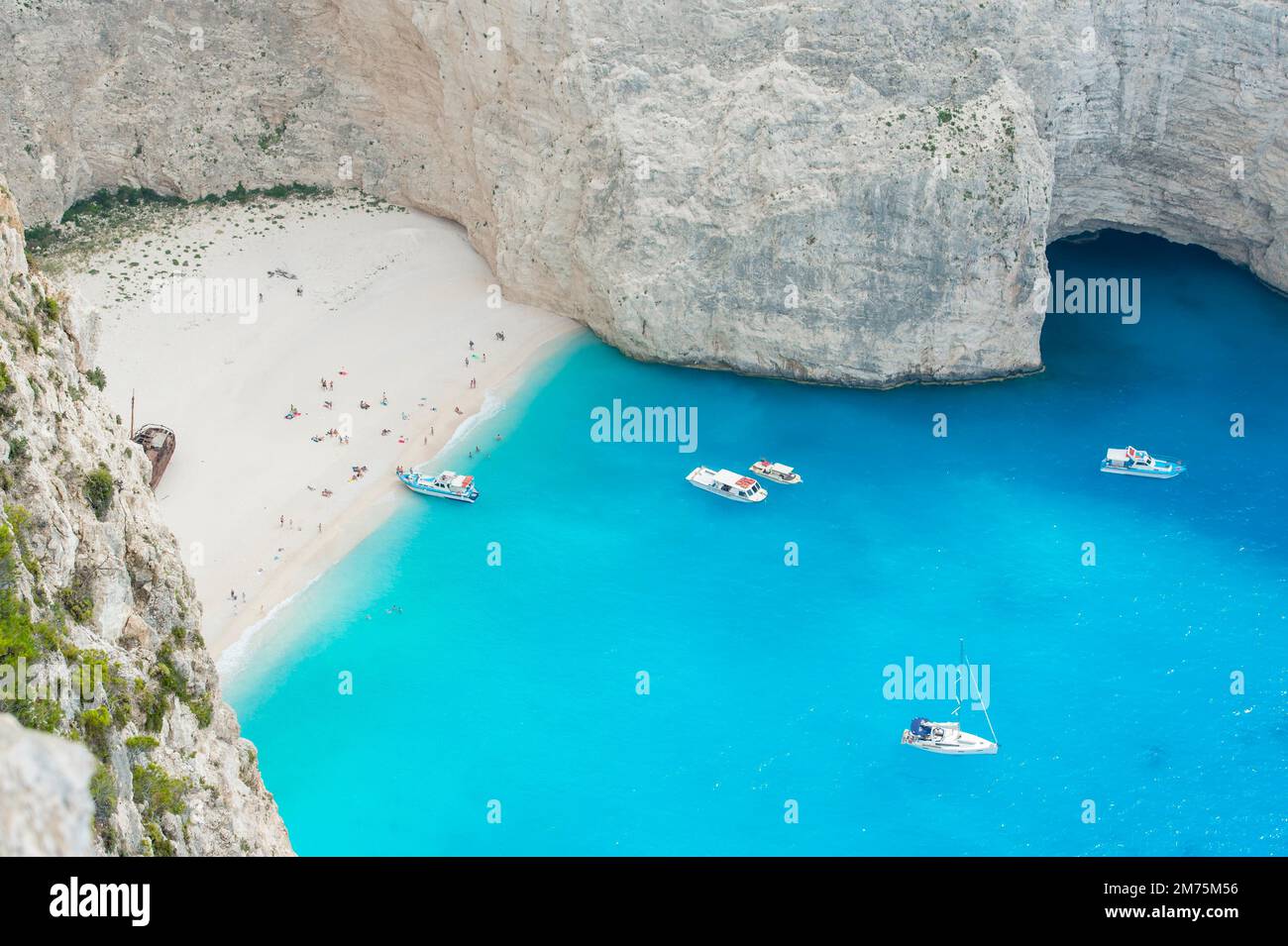 Schiffswrack, Zakynthos, Griechenland Stockfoto