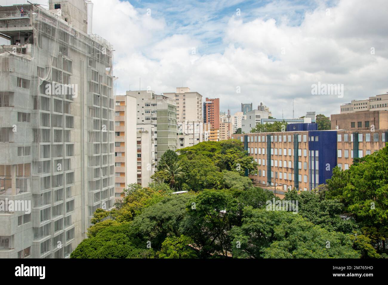 Gebäude im Zentrum von Sao Paulo. Stockfoto