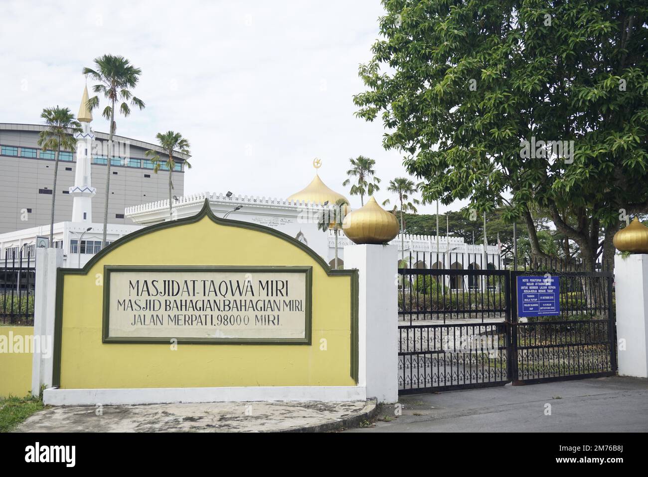 Masjid AT-Taqwa Moschee, Miri, Sarawak Stockfoto