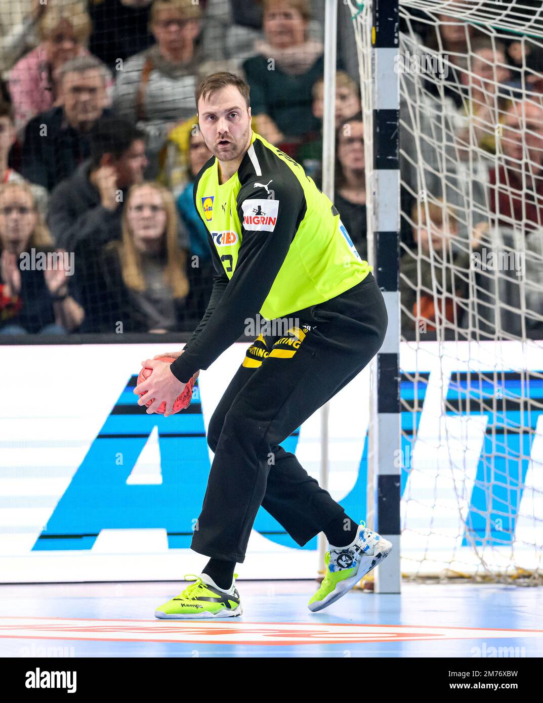 Goalwart Andreas WOLFF (GER) Action, Männer Handball Nationalspiel, Freundschaftsspiel, Deutschland (GER) - Island (ISL), am 7. Januar 2023 in Bremen/Deutschland. Stockfoto