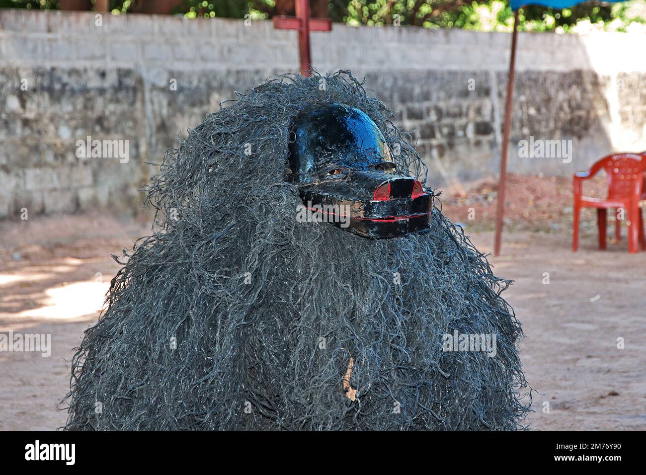 Kumpo-Tanz mit Masken in Senegal, Westafrika Stockfoto