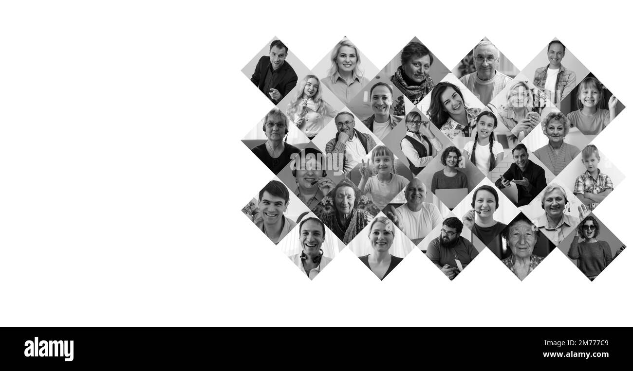 Schöne Menschen vor einem dunklen Hintergrund Stockfoto