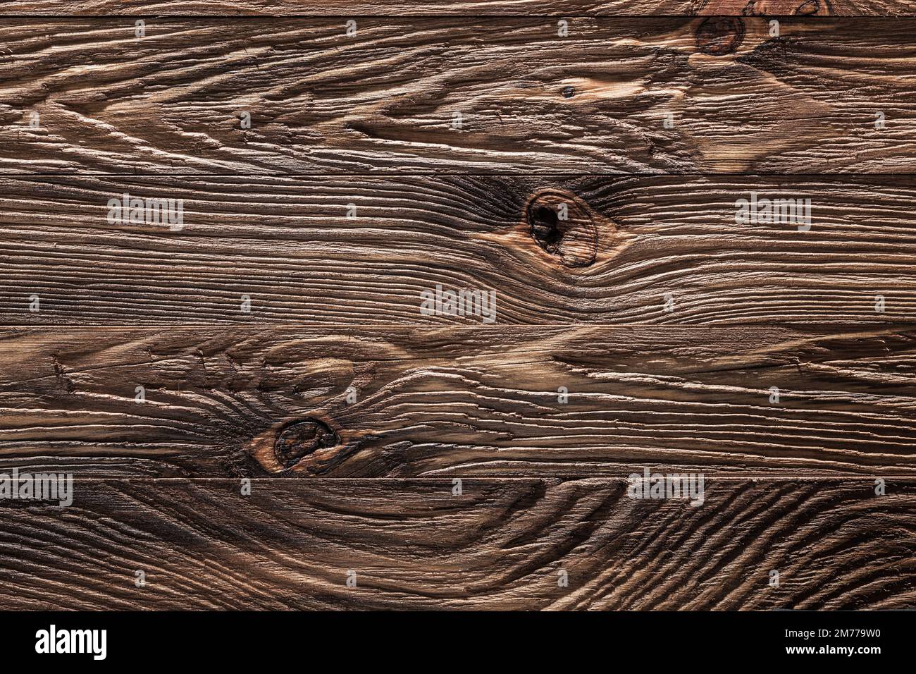 Nahaufnahme von texturierten Holzbrettern im Vintage-Stil Stockfoto