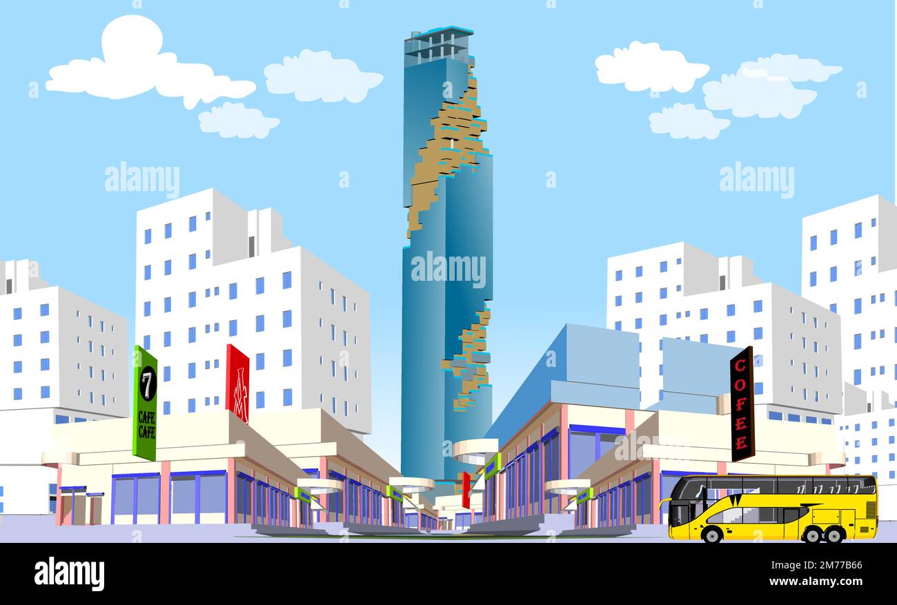 Bangkok City, Thailand, 25. August 2020, Bangkok City Vector Design. Stock Vektor