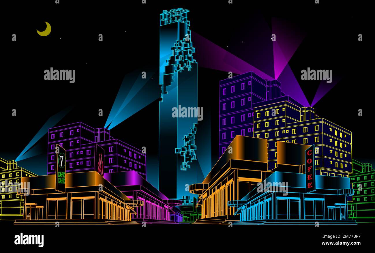 Bangkok City, Thailand, 25. August 2020, Bangkok City Vector Design. Stock Vektor