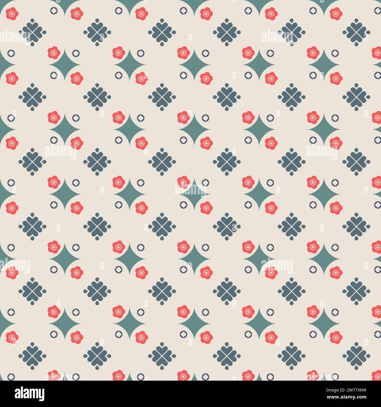 Traditionelles, nahtloses chinesisches Muster für Ihr Design. Geometrisches Muster, Abstraktion. Japanischer Stil. Minimalistischer Style. Vektor Stock Vektor
