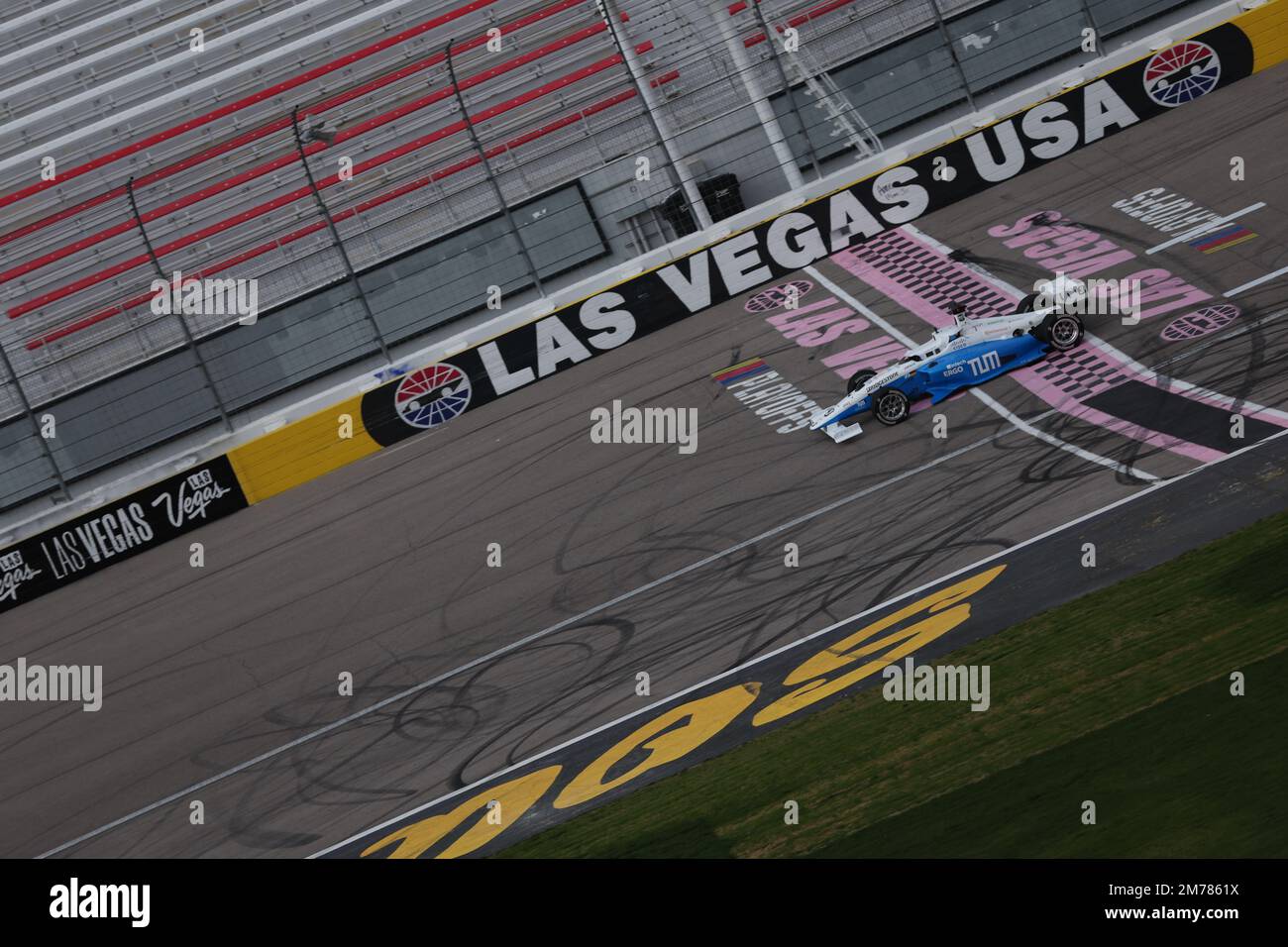Las Vegas, NV, USA. 7. Januar 2023. Blick auf die Indy CES Autonomous Race Challenge auf der CES 2023 auf dem Las Vegas Motor Speedway am 7. Januar 2023 in Las Vegas, Nevada. Kredit: Mpi34/Media Punch/Alamy Live News Stockfoto