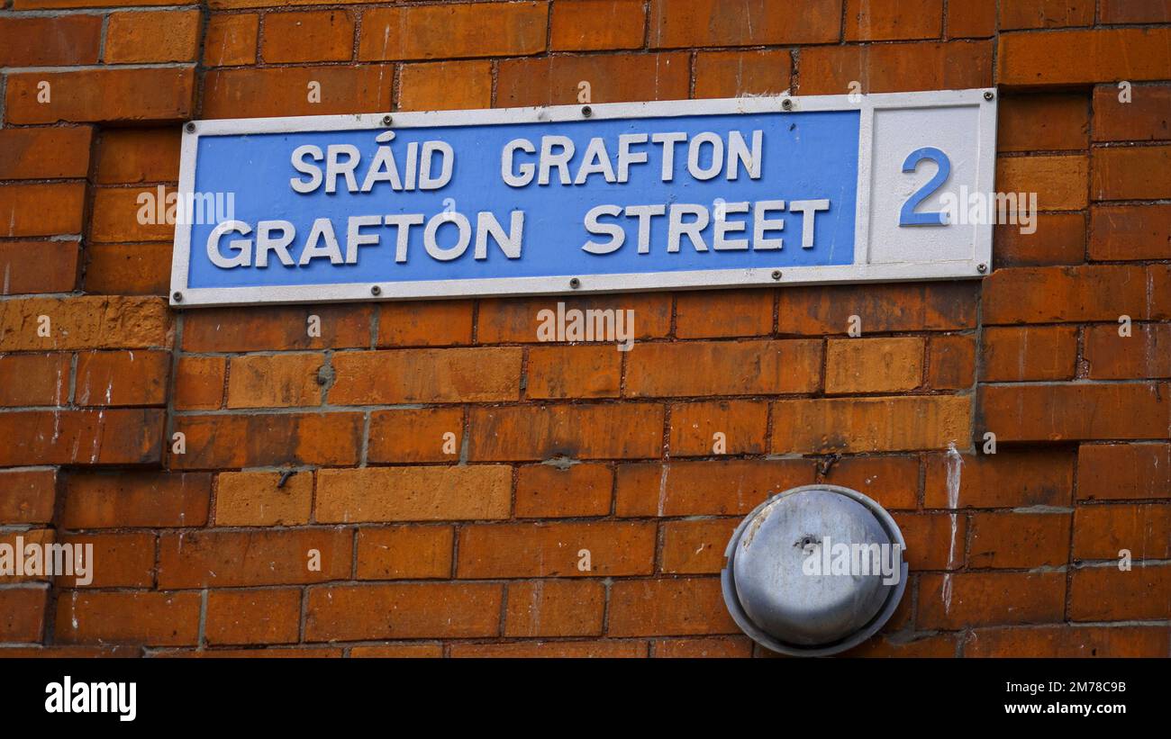 Grafton Street in Dublin - Reisefotografie Stockfoto