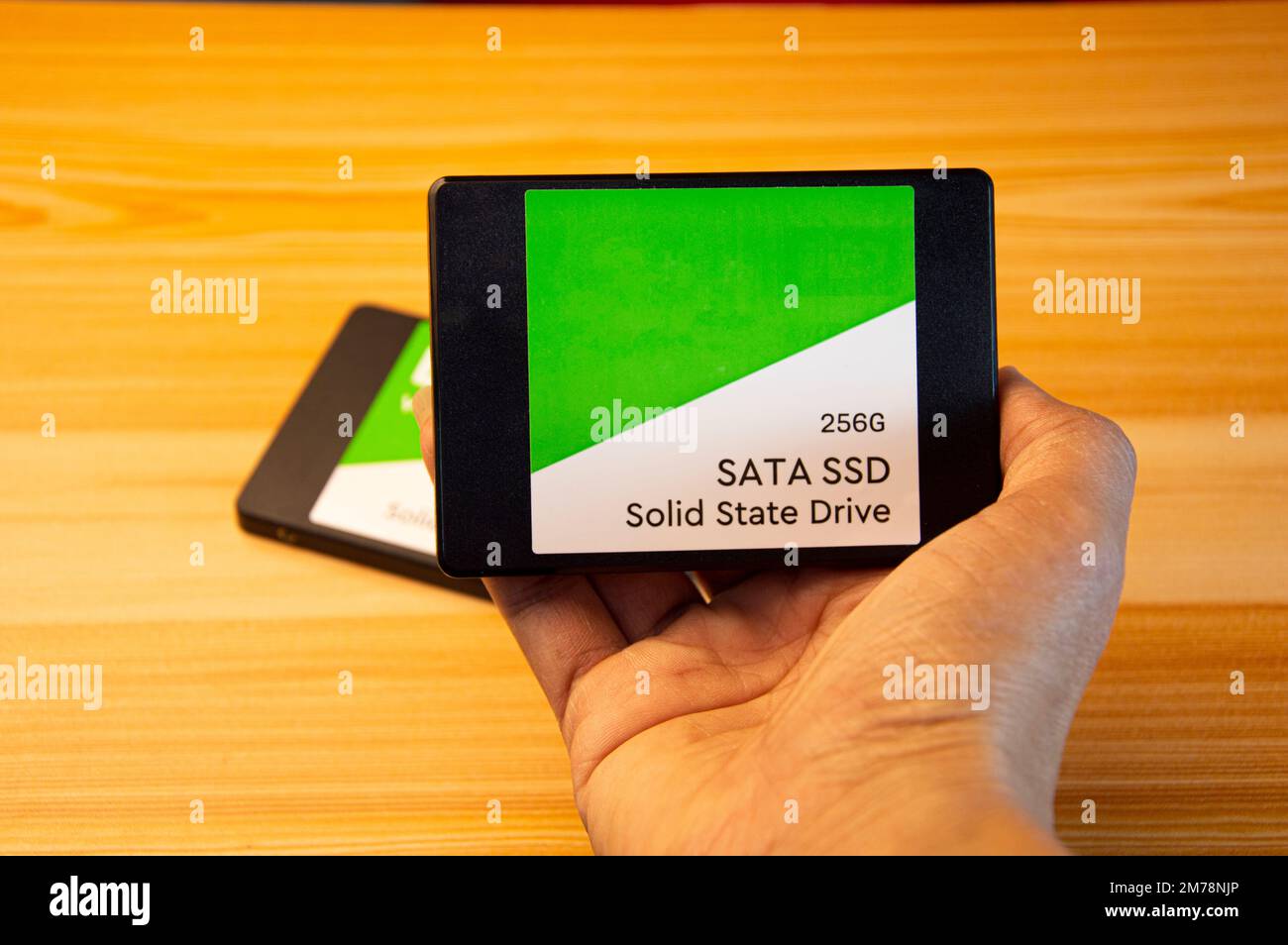 2,5-Zoll-SSD-Festplatten sind heutzutage sehr gefragt. Stockfoto