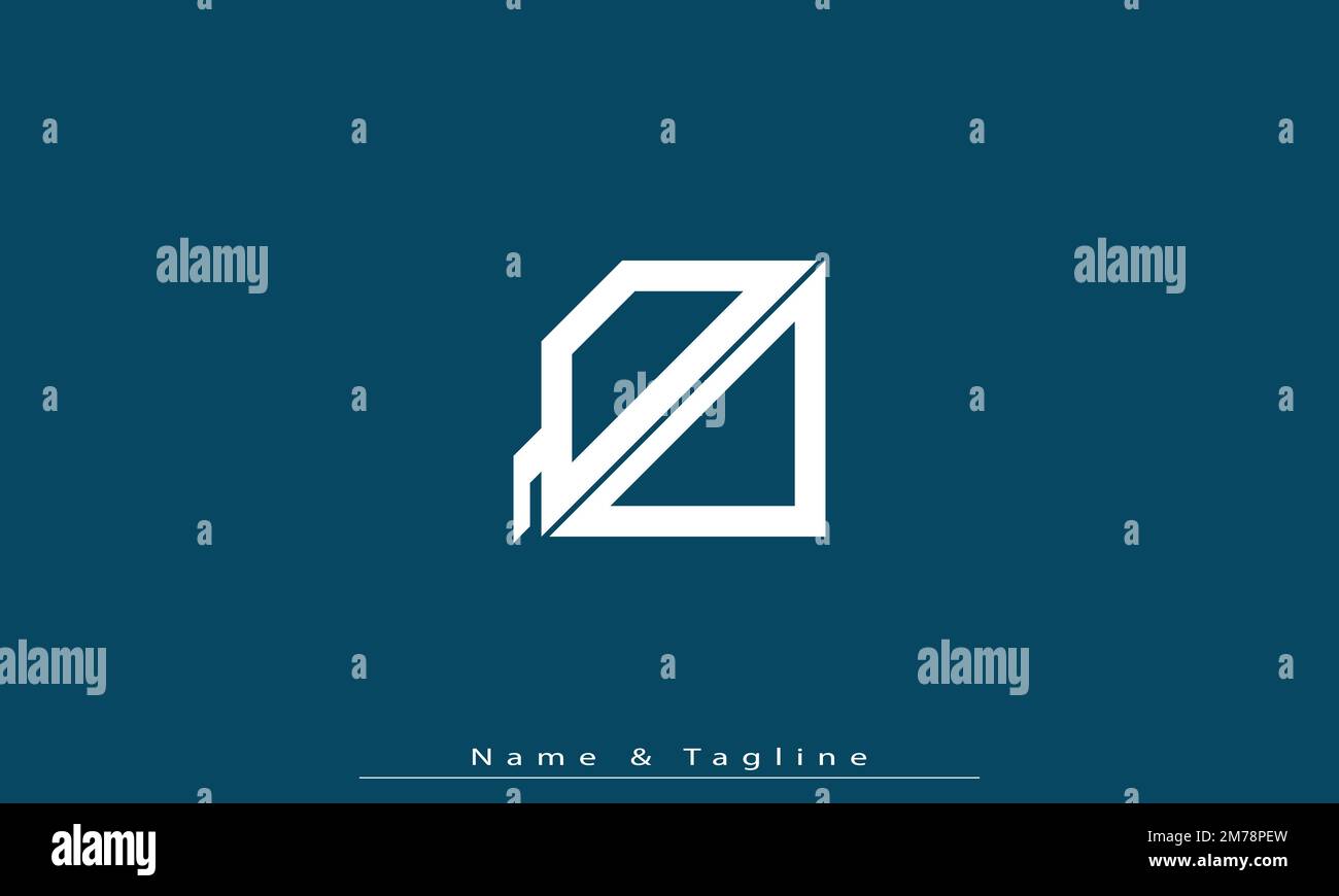 Buchstaben Buchstaben Initialen Monogramm Logo QD , DQ Stock Vektor