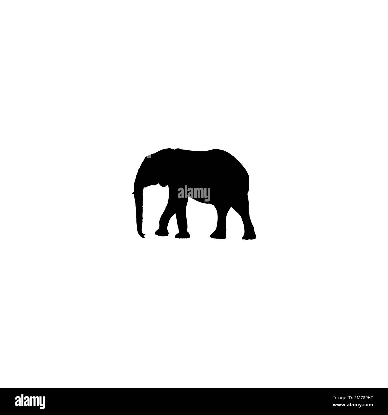 Elefantensymbol. Schlichter Stil Naturreisen großes Sale Poster Hintergrundsymbol. Elephant Markenlogo Designelement. Elefanten-T-Shirt-Druck. Vektor für Stock Vektor