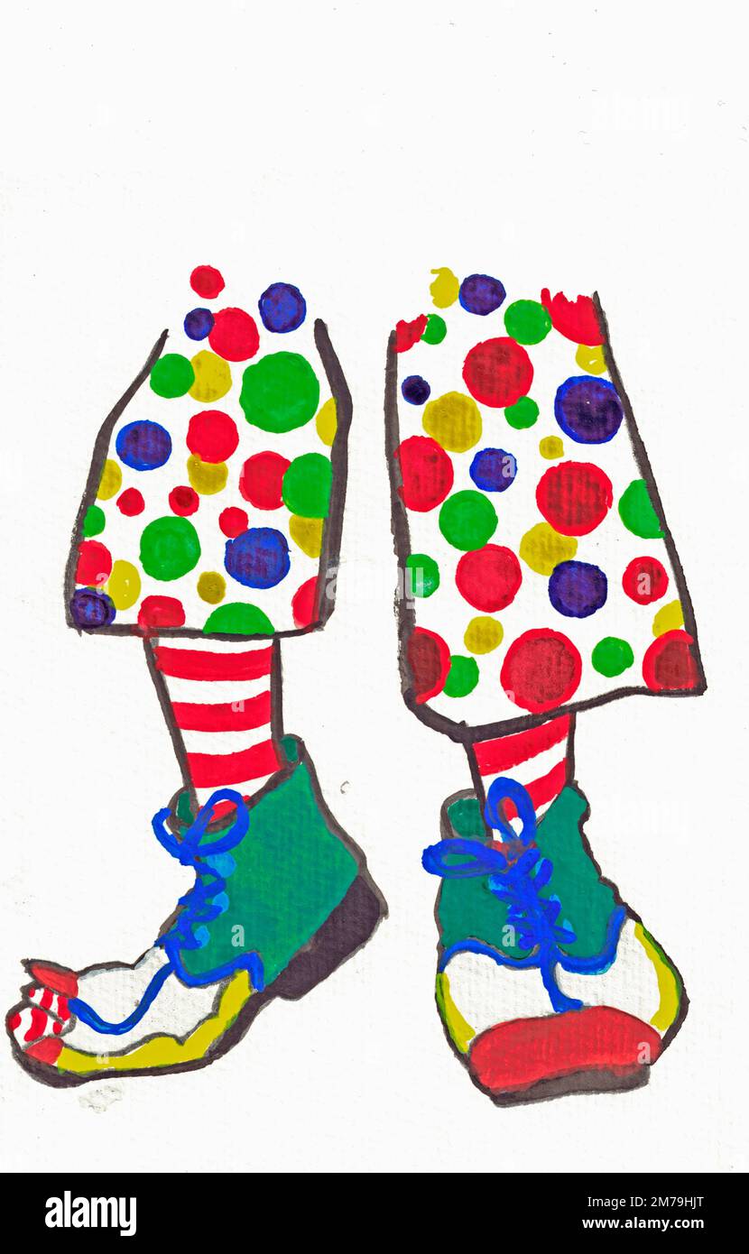 Clownkostüm. Stockfoto