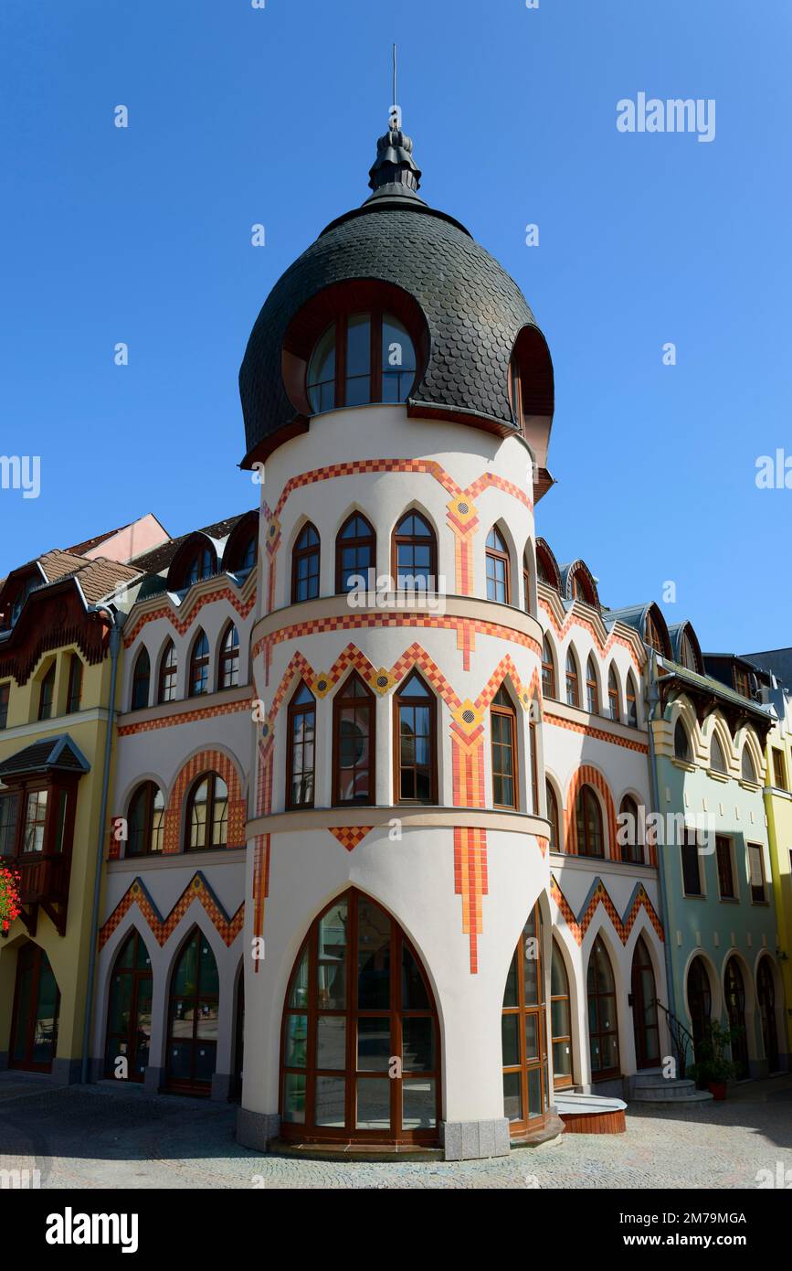 House on Europe Square, Nadvorie Europy, Komarno, Komarom, Komorn, Nitriansky kraj, Slowakei Stockfoto