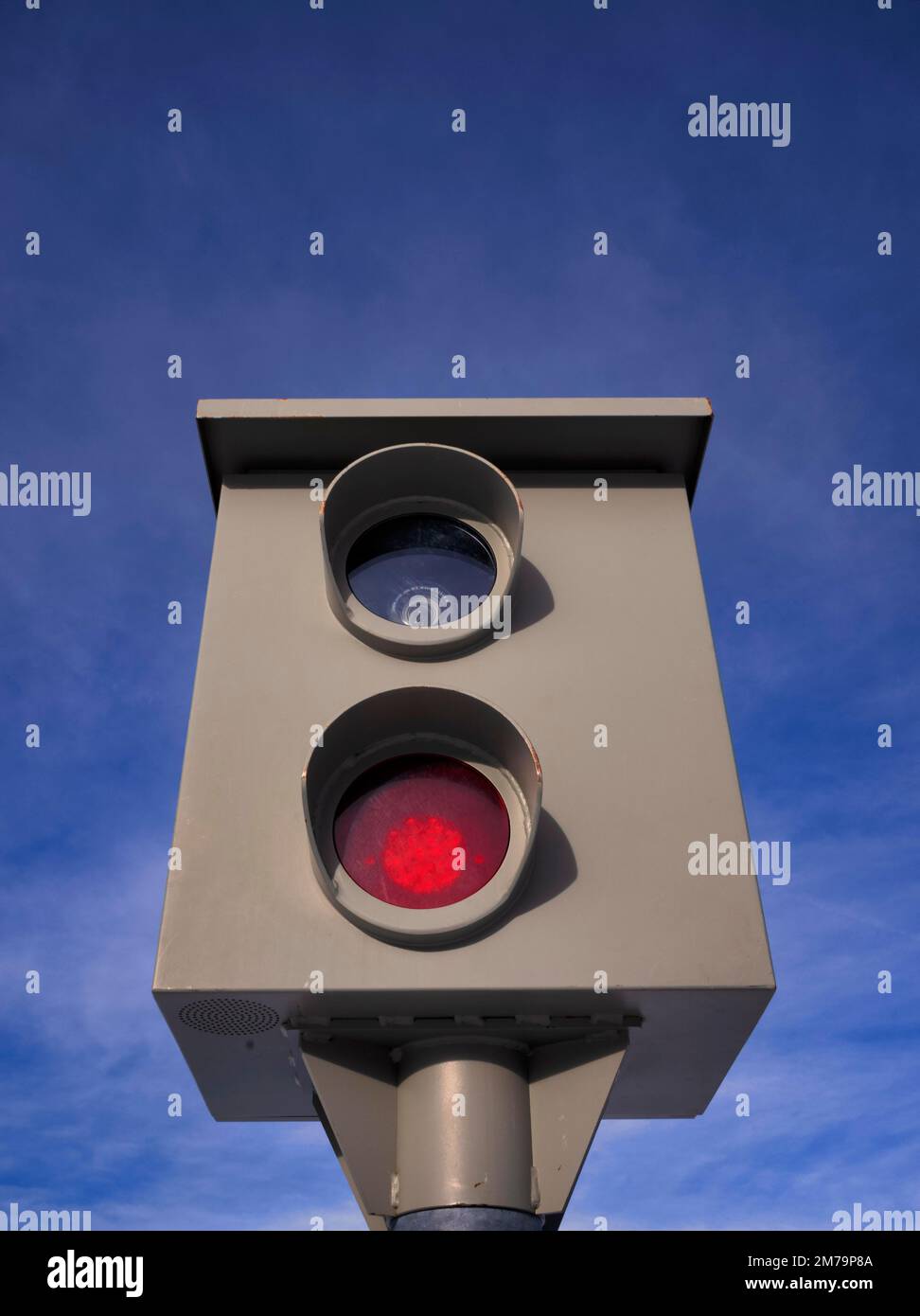 Stationäre Radarkamera, Radarkamera, Geschwindigkeitsüberwachung, Baden-Württemberg, Deutschland Stockfoto