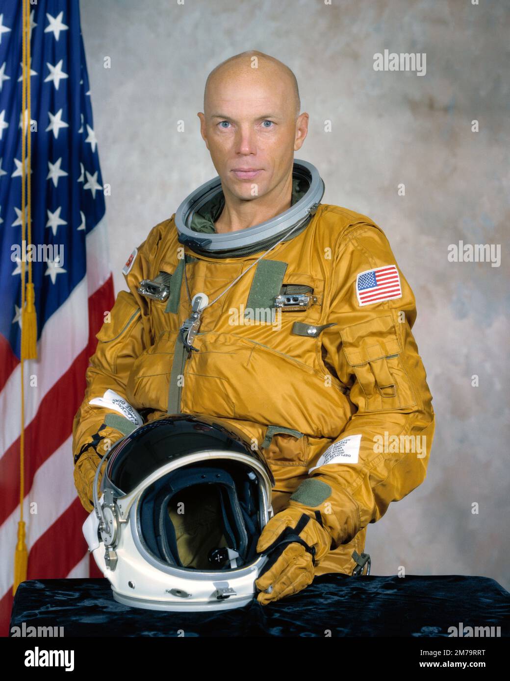 Story Musgrave, Franklin Story Musgrave (geboren am 19. August 1935), amerikanischer Arzt und ein pensionierter NASA-Astronaut. Stockfoto