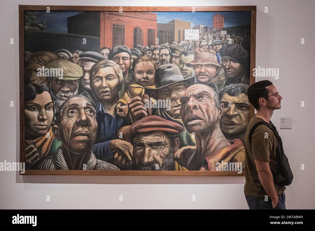 Antonio Berni: "Pan y Trabajo" (1934). Museo de Arte Latinoamericano (MALBA) Buenos Aires, Argentinien Stockfoto