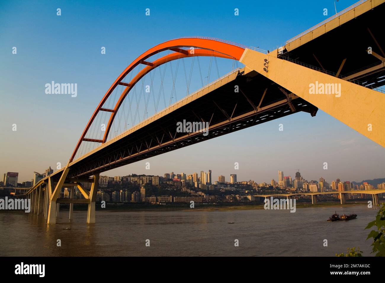 Chongqing Yangtze River Bridge Stockfoto