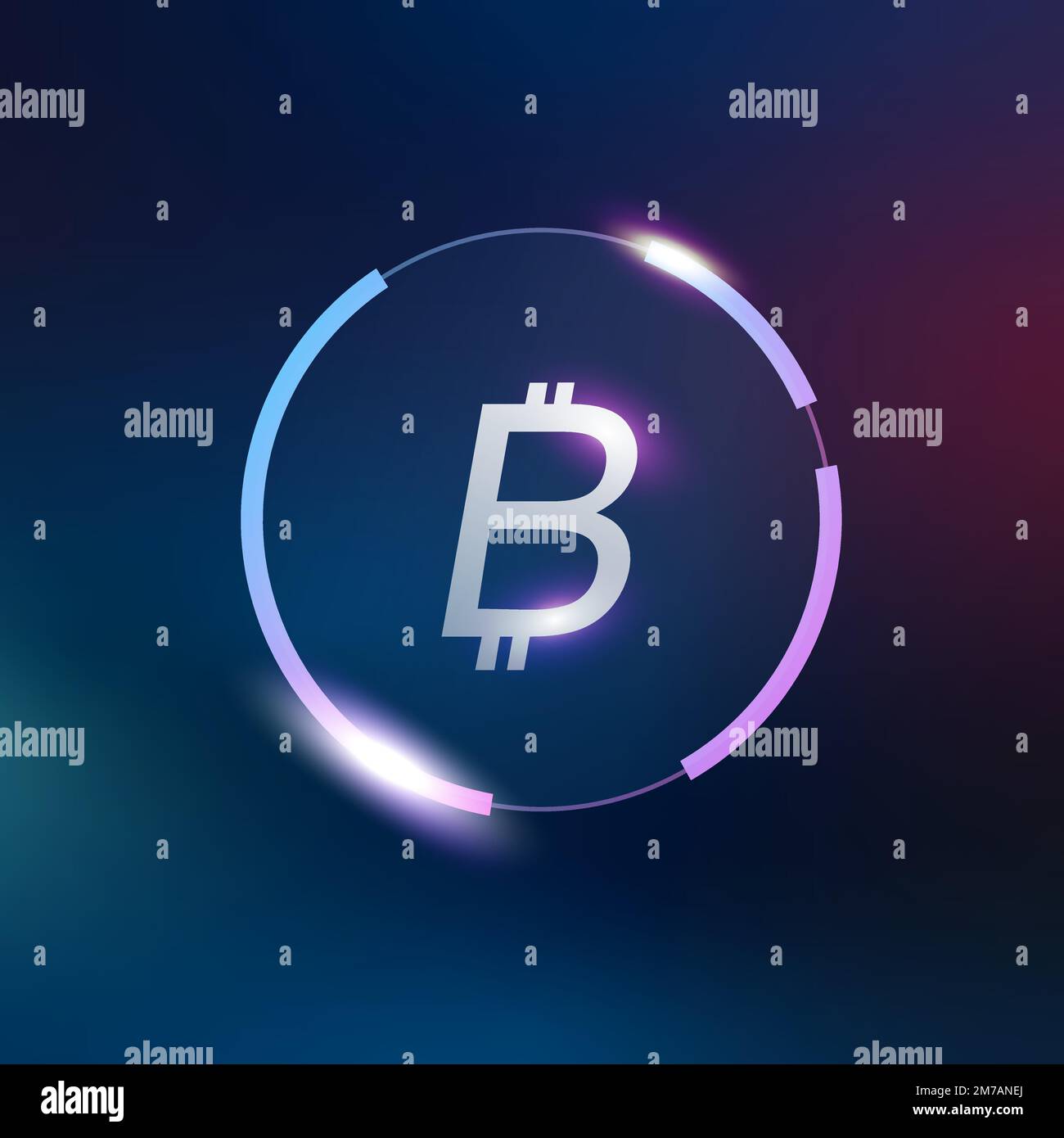 Bitcoin Symbol Vektor Geld Währungssymbol Stock Vektor