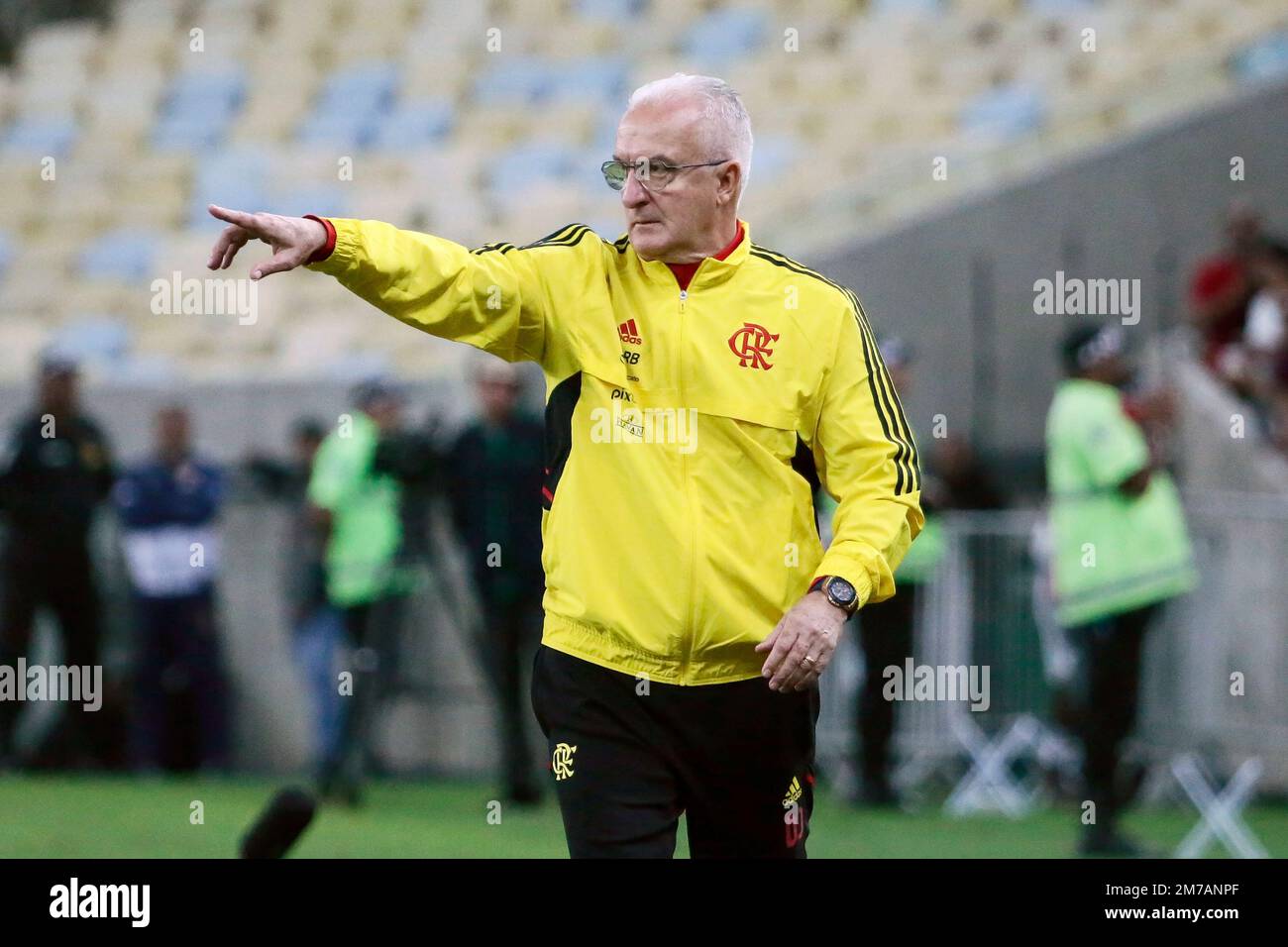 Rio de Janeiro, Brasilien, 15. Juni 2022. Fußballtrainer Dorival Junior vom flamengo Team, während des Spiels Flamengo x Cuiabá für die brasilianische Meisterschaft Stockfoto