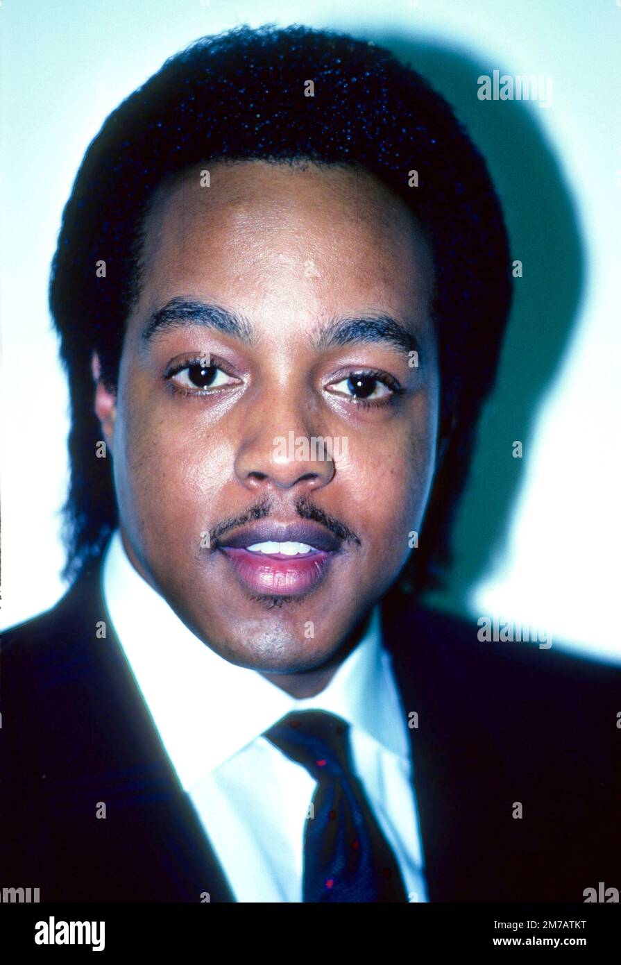 Peabo Bryson Backstage am American Bandstand 1987 Credit: Ron Wolfson / MediaPunch Stockfoto