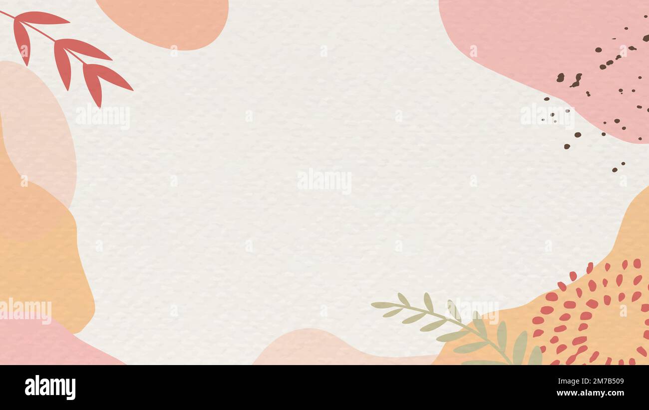 Abstrakt gemusterter Hintergrundvektor in Pink und Beige Stock Vektor