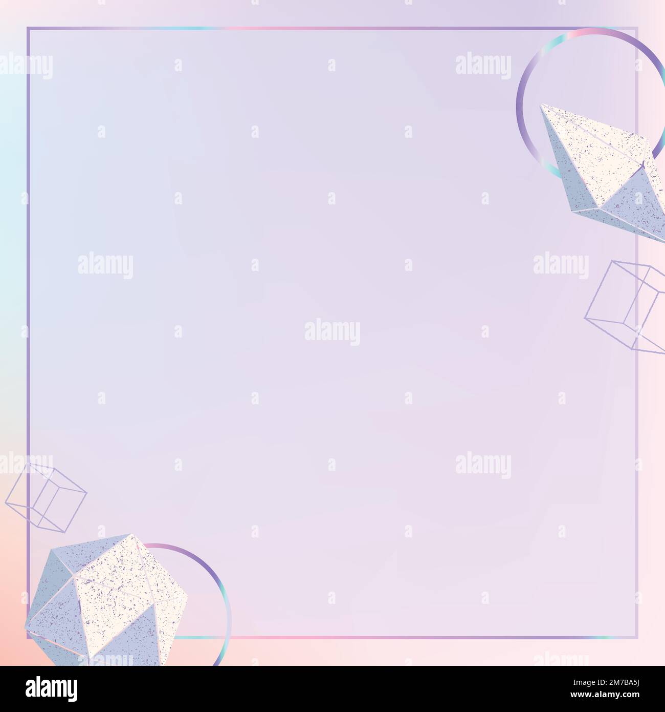 Geometrische Formen Rahmen Vektor Hintergrund Design Raum Stock Vektor