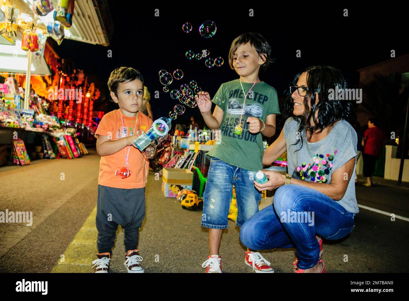 Festes de Sa Rapita 2012, Nil i Isaac Stockfoto