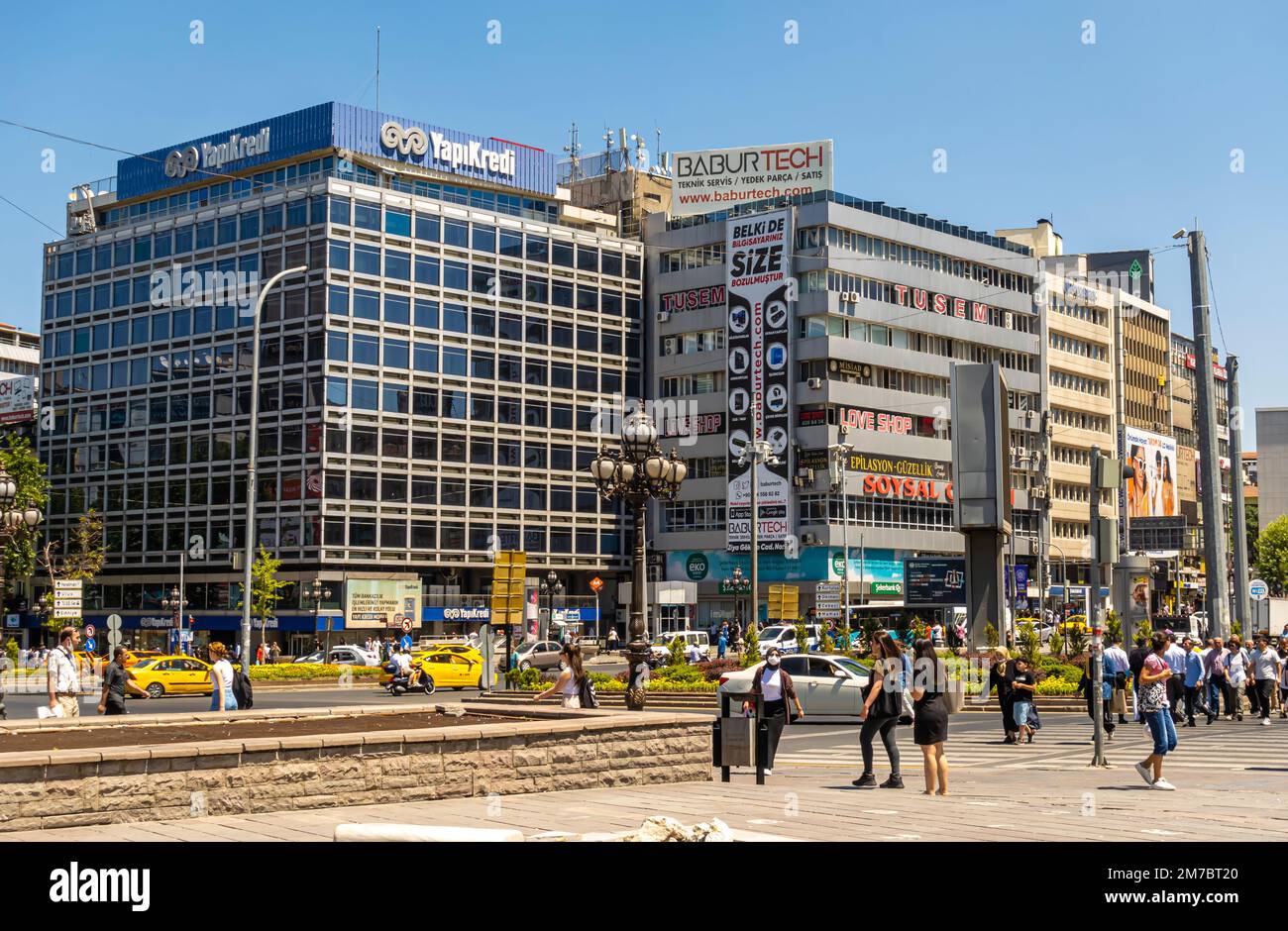 Kizilay-Platz, Stadtzentrum von Ankara Türkei Stockfoto
