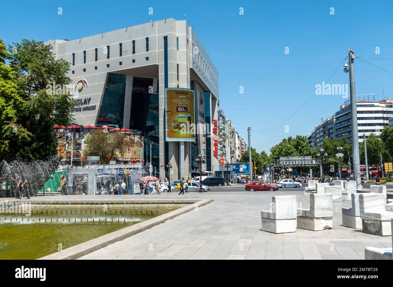 Kizilay-Platz, Stadtzentrum von Ankara Türkei Stockfoto