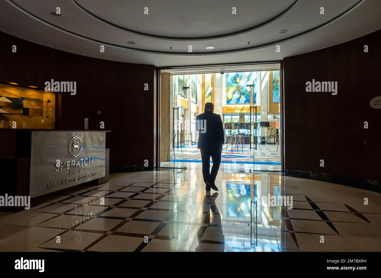 Sheraton Ankara Hotel & Convention Center. Truthahn Stockfoto