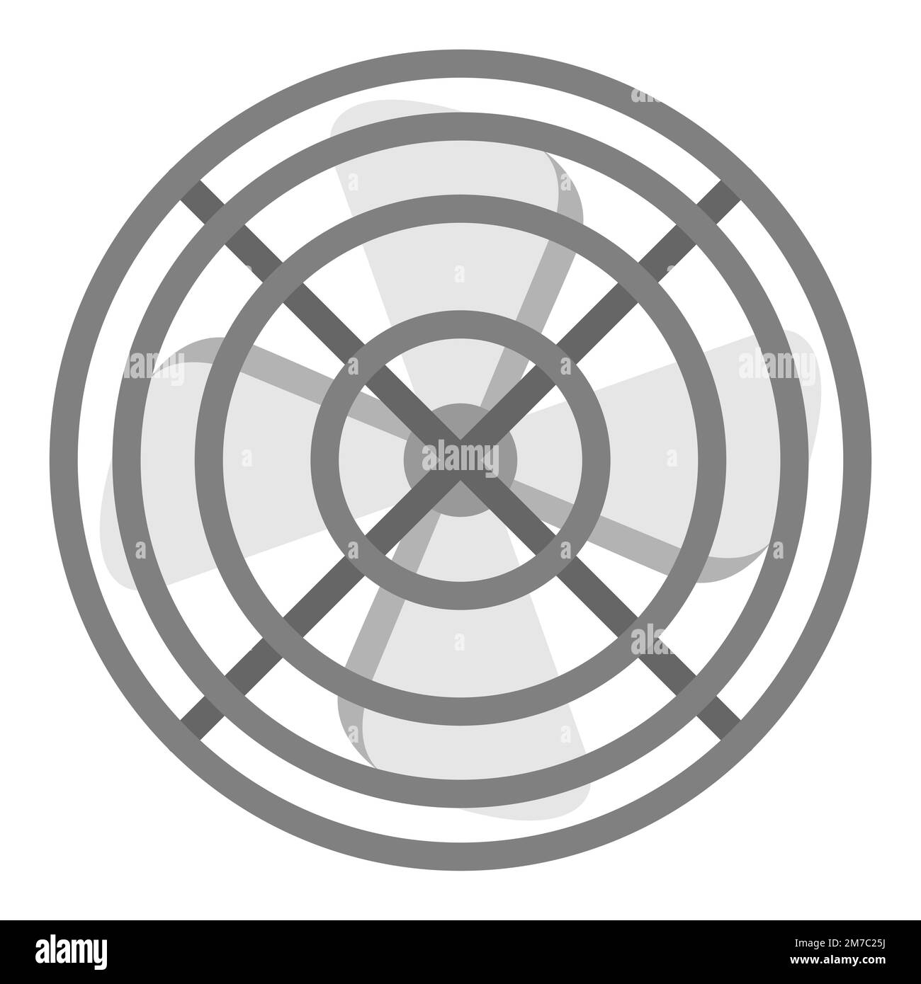 Abbildung: Luftgebläse Symbol oder Bild für Industrie und Unternehmen. Stock Vektor