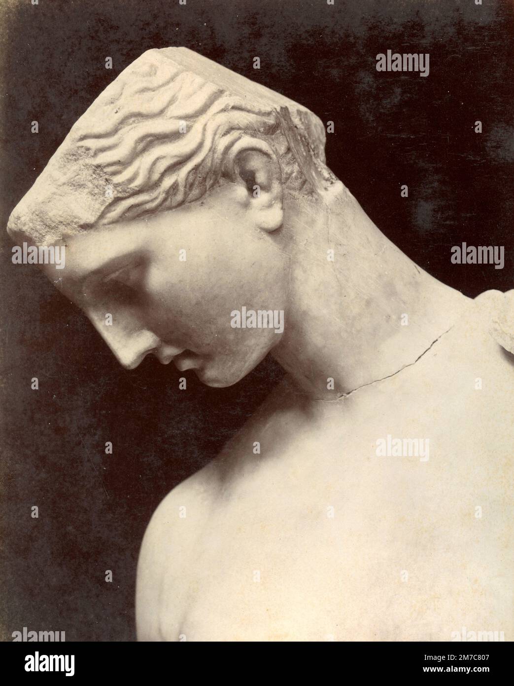 Psyche, griechische Skulptur, Albuminabdruck, 1870er Stockfoto