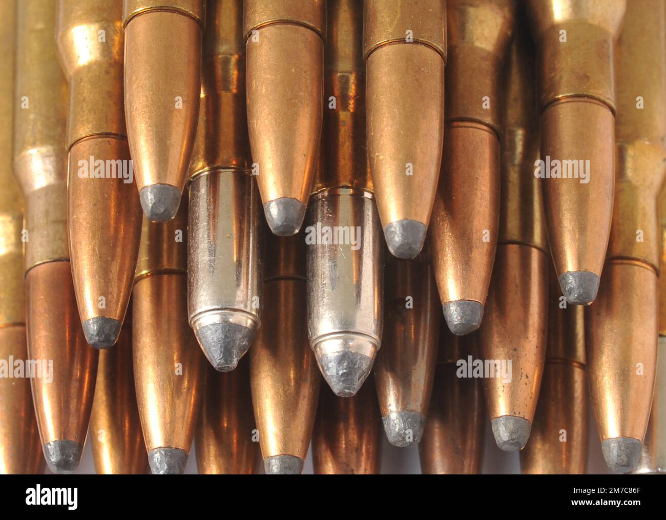 Frankreich. Eine Schachtel Kugeln für die Jagd nach Großwild. Stockfoto