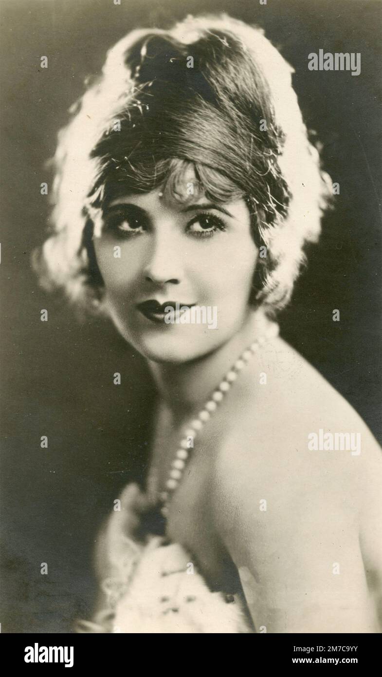 Porträt der amerikanischen Stummfilmdarstellerin Margaret Livingston, 1920er Stockfoto