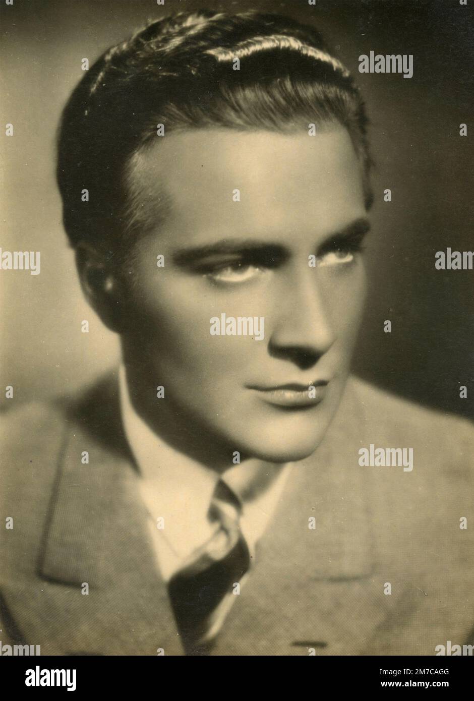 Italienischer Schauspieler und Filmregisseur Rossano Brazzi, Italien 1940er Stockfoto