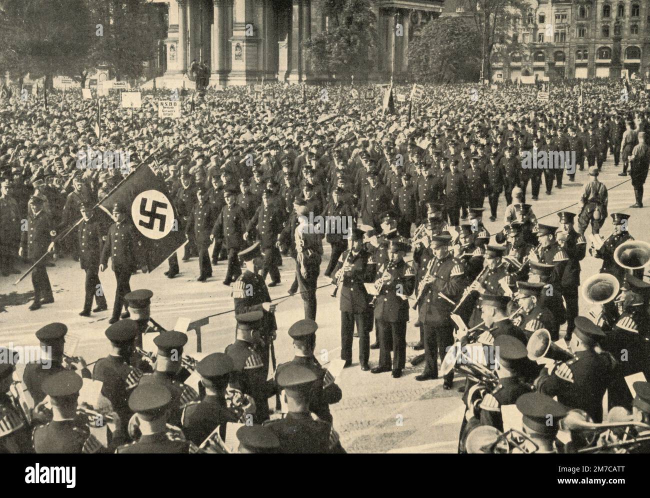 Nationalsozialistische Fabrikzellenorganisation der Nazis 1930er in Berlin Stockfoto