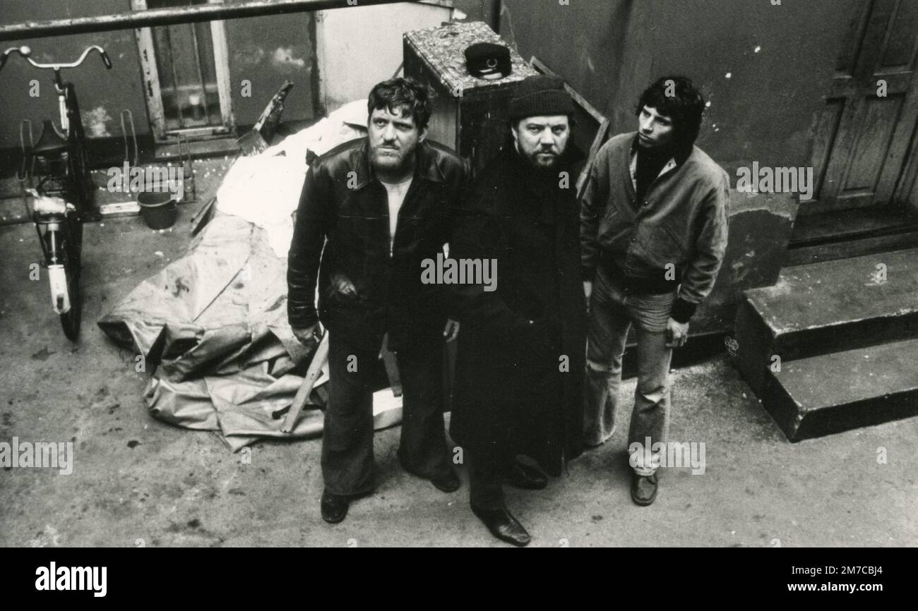 Dänische Schauspieler Michael Bastian, Morten Grunwald und Claus Nissen ...