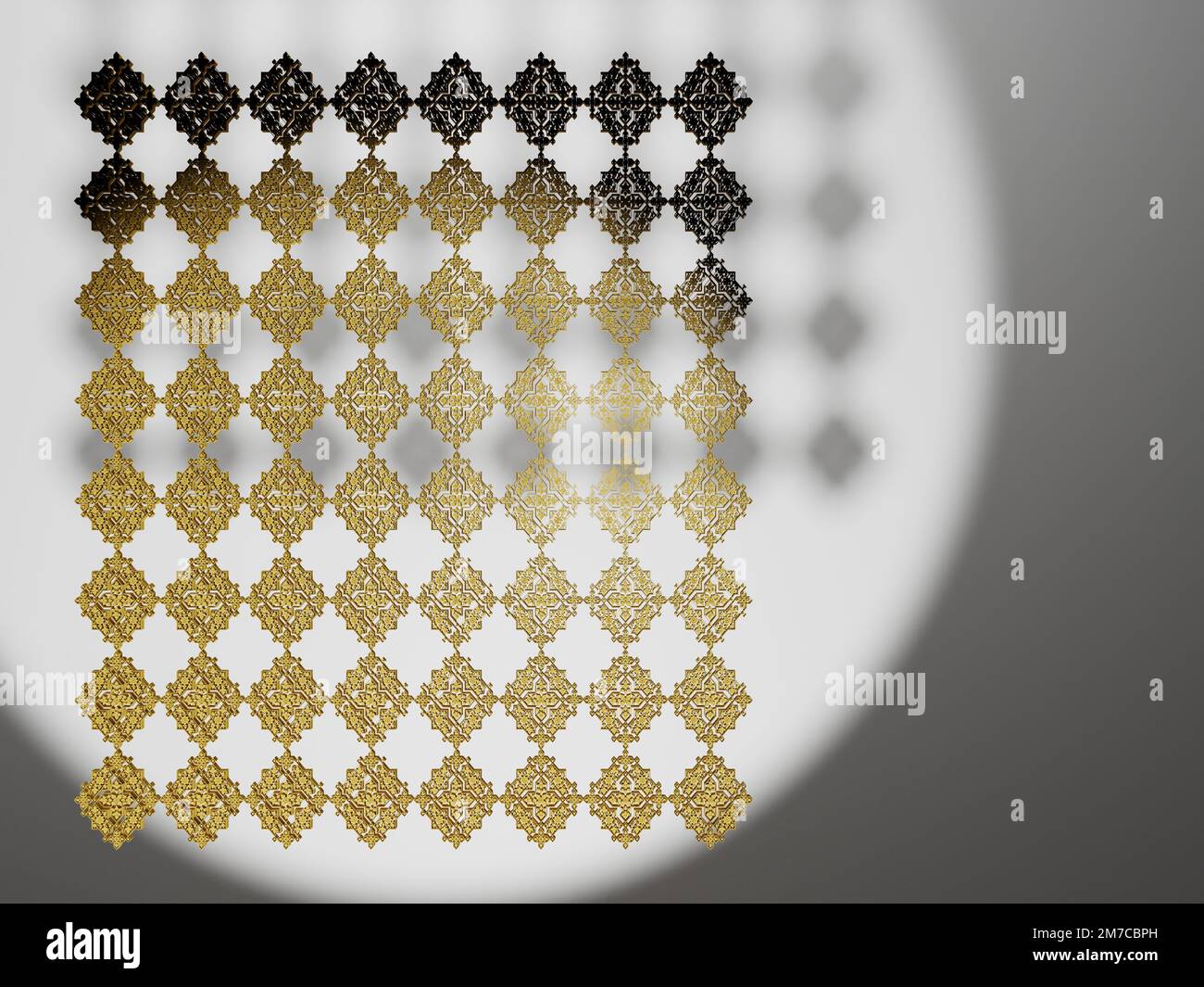 Verschiedene Formen von 3D-Rendering-Designs, die für Posterhintergründe oder andere Zwecke verwendet werden können Stockfoto