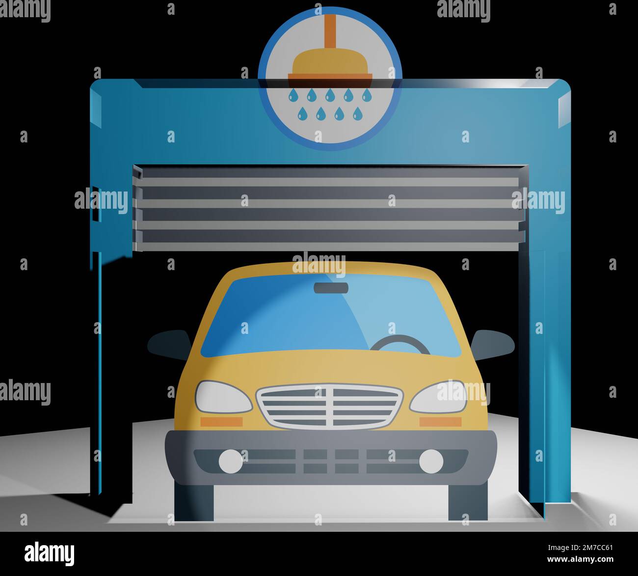 Verschiedene Formen von 3D-Rendering-Designs, die für Posterhintergründe oder andere Zwecke verwendet werden können Stockfoto