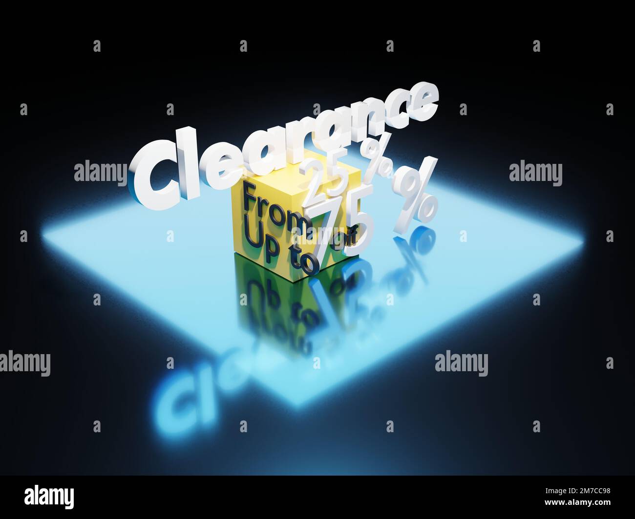 Verschiedene Formen von 3D-Rendering-Designs, die für Posterhintergründe oder andere Zwecke verwendet werden können Stockfoto