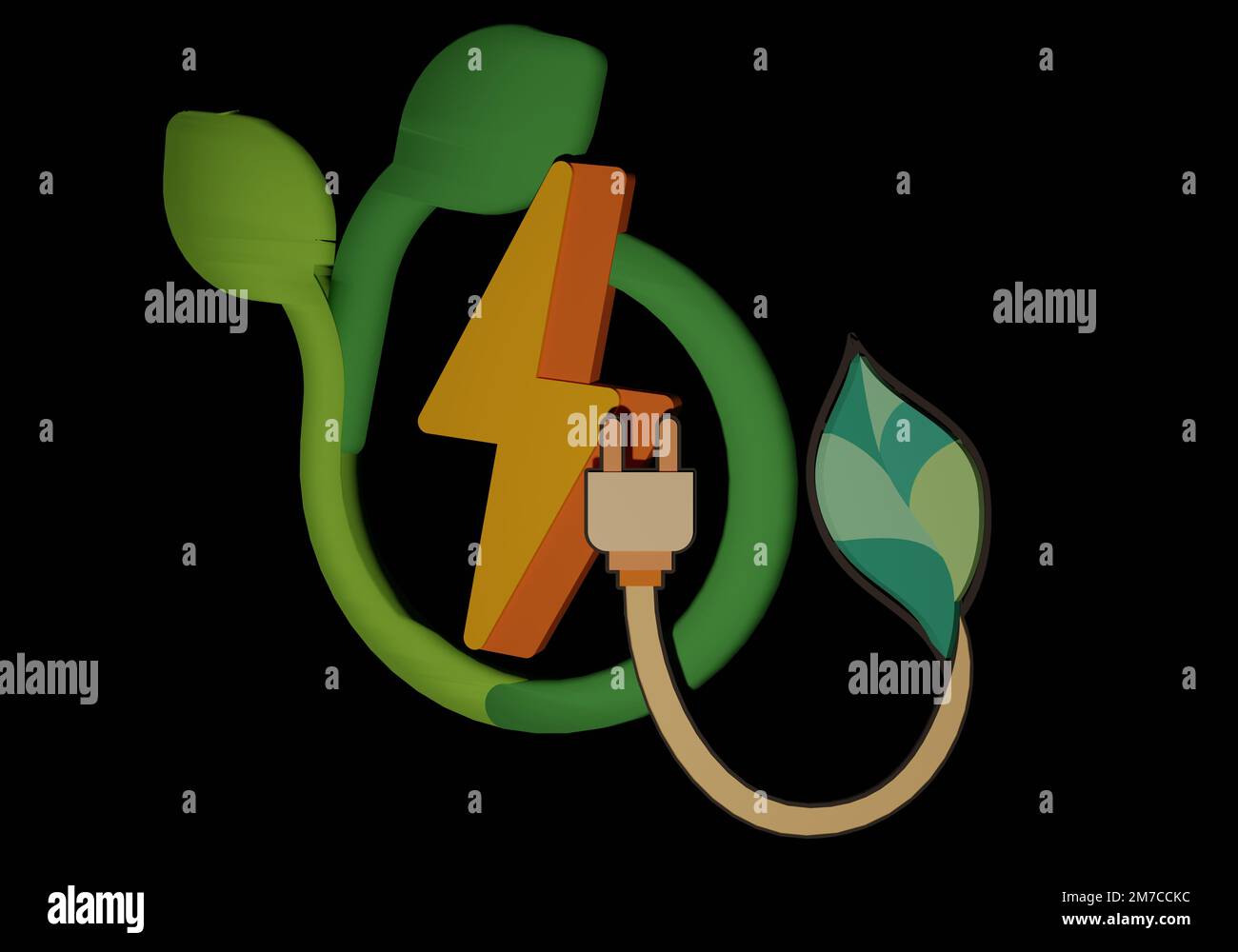 Verschiedene Formen von 3D-Rendering-Designs, die für Posterhintergründe oder andere Zwecke verwendet werden können Stockfoto