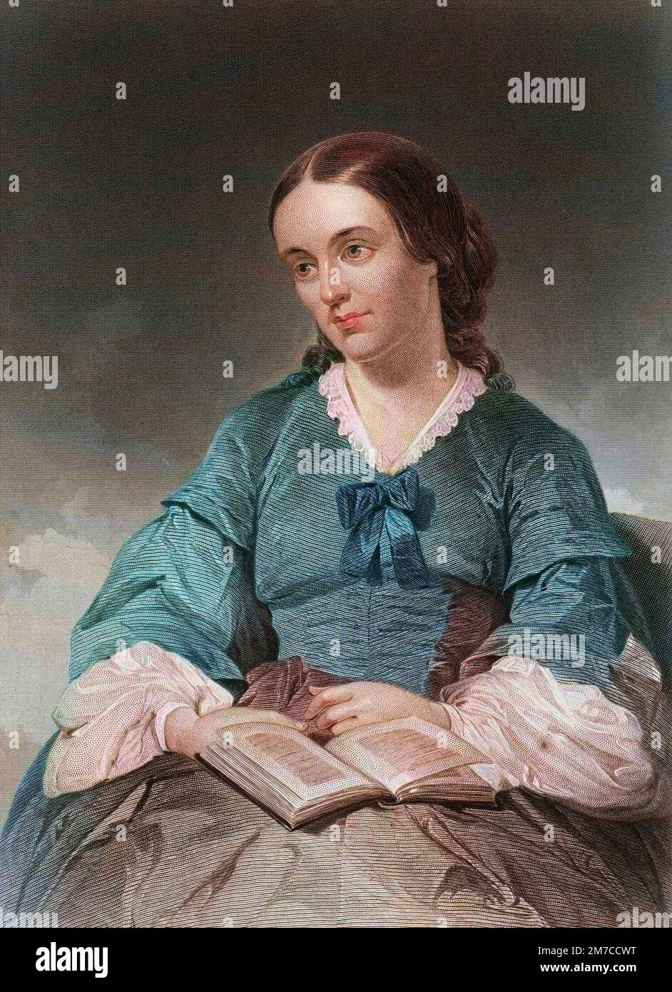 Portrait de la Marquise (Sarah) Margaret Fuller Ossoli (1810-1850), feministe americaine. Schwerkraft Stockfoto