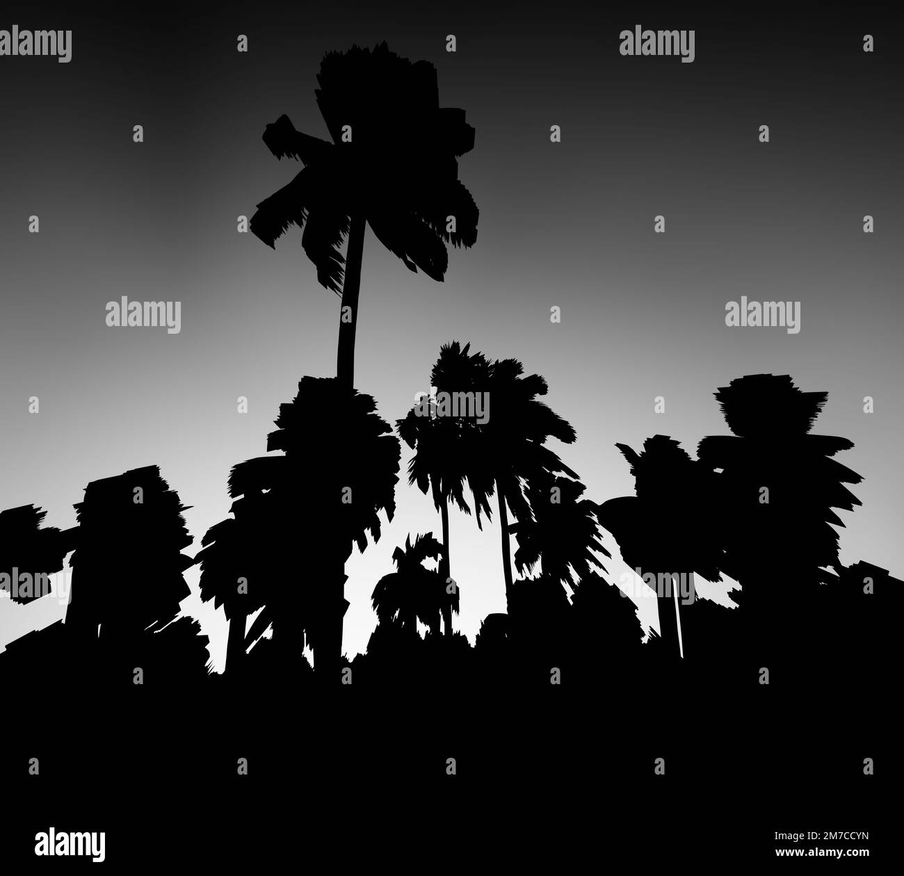 Verschiedene Formen von 3D-Rendering-Designs, die für Posterhintergründe oder andere Zwecke verwendet werden können Stockfoto