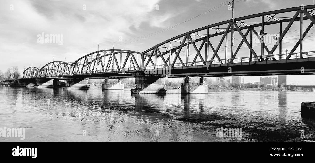 Donau / Wien Stockfoto