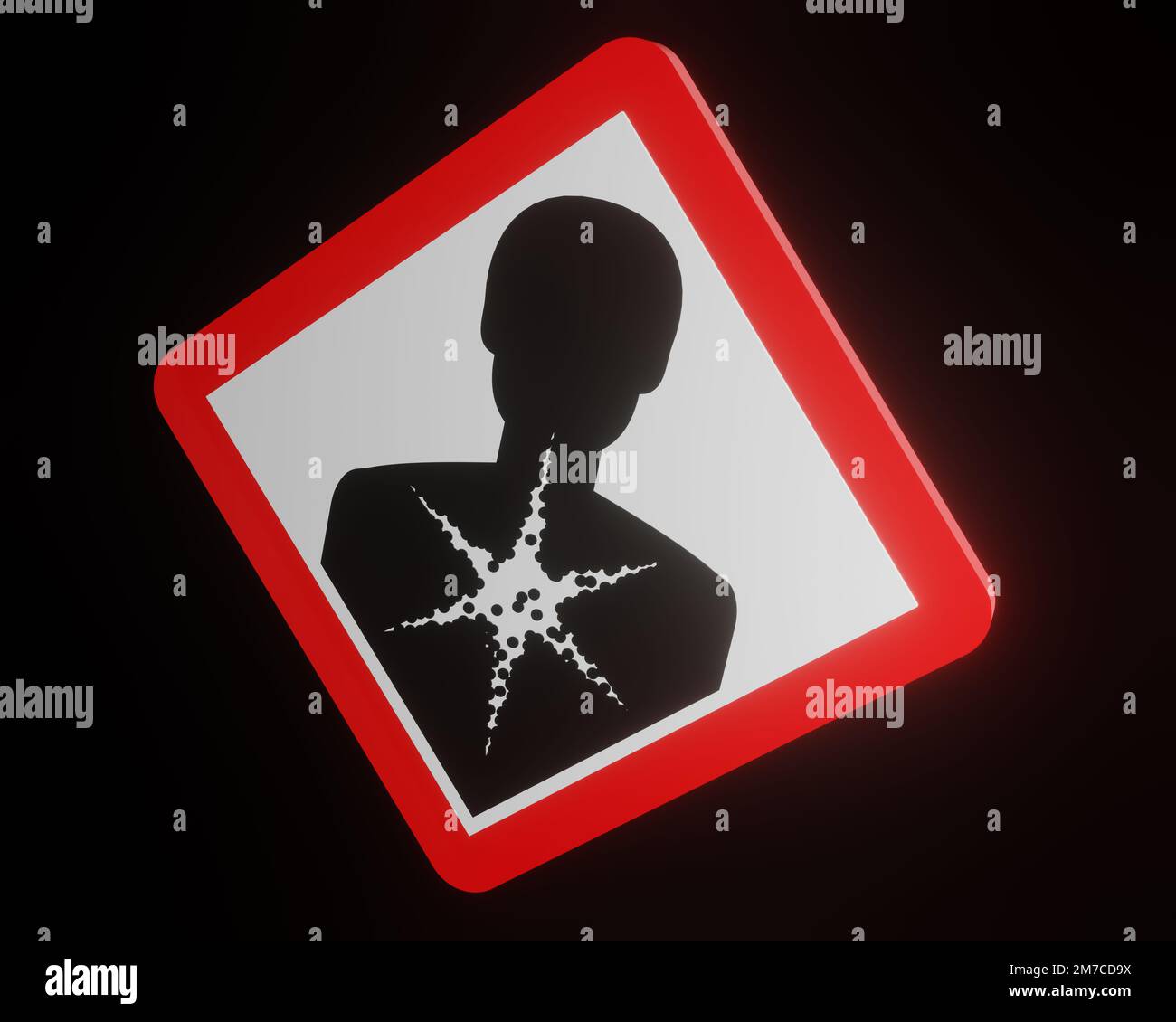 Verschiedene Formen von 3D-Rendering-Designs, die für Posterhintergründe oder andere Zwecke verwendet werden können Stockfoto