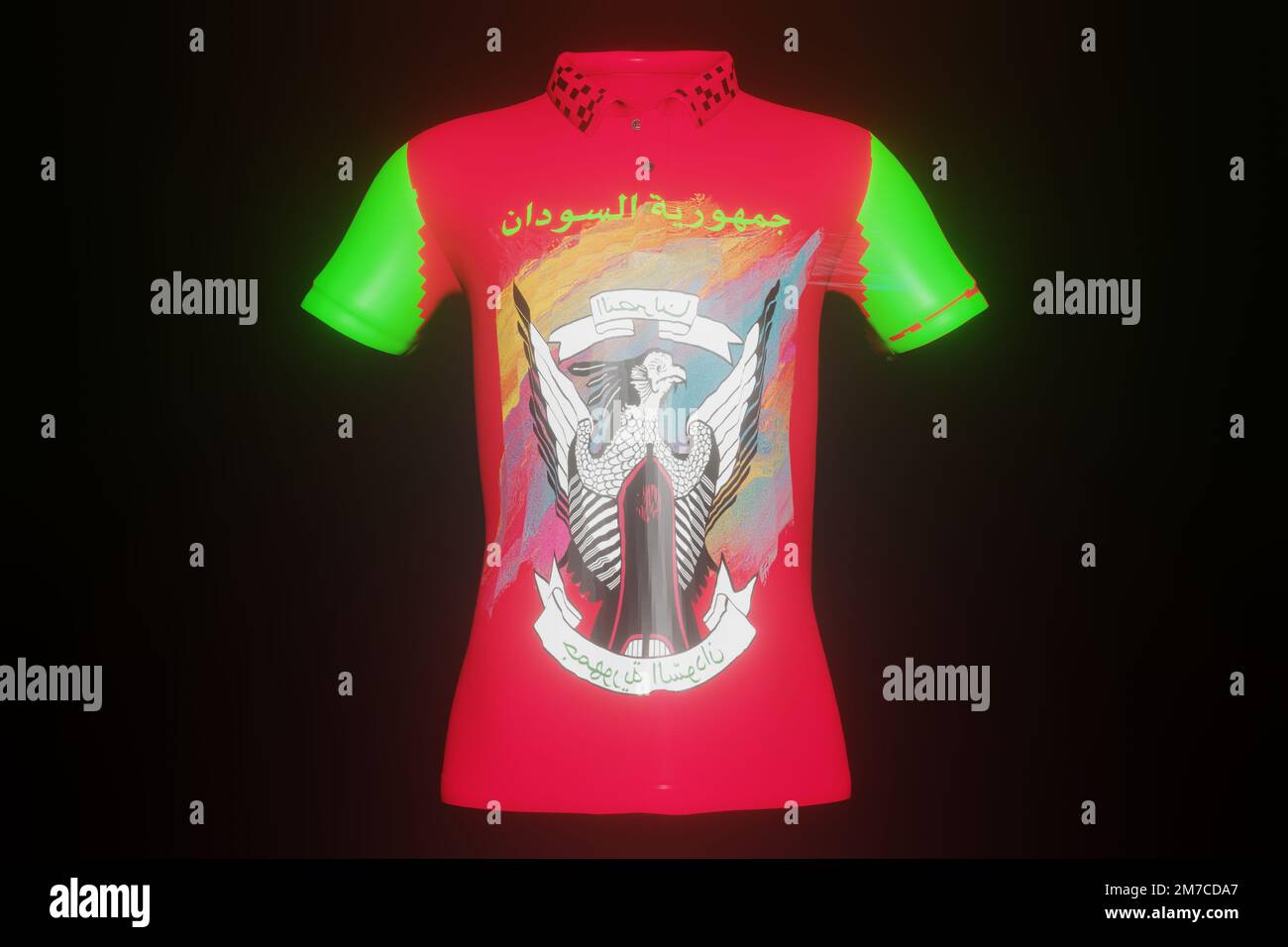 Verschiedene Formen von 3D-Rendering-Designs, die für Posterhintergründe oder andere Zwecke verwendet werden können Stockfoto