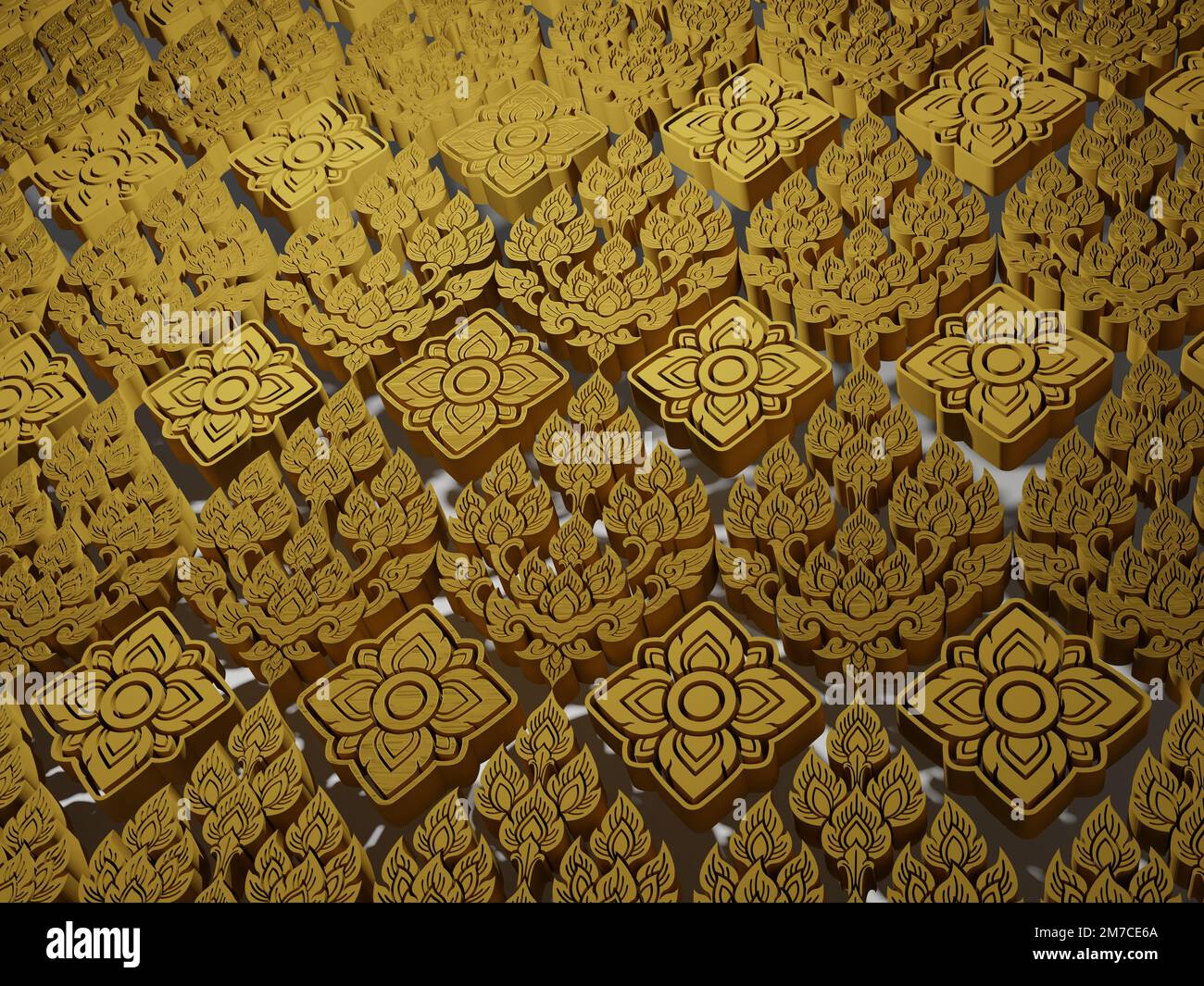 Verschiedene Formen von 3D-Rendering-Designs, die für Posterhintergründe oder andere Zwecke verwendet werden können Stockfoto