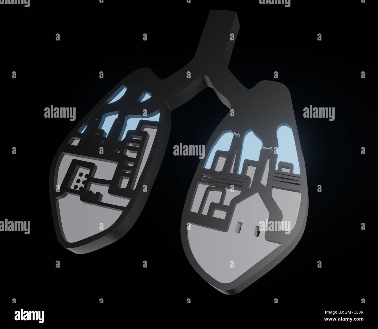 Verschiedene Formen von 3D-Rendering-Designs, die für Posterhintergründe oder andere Zwecke verwendet werden können Stockfoto