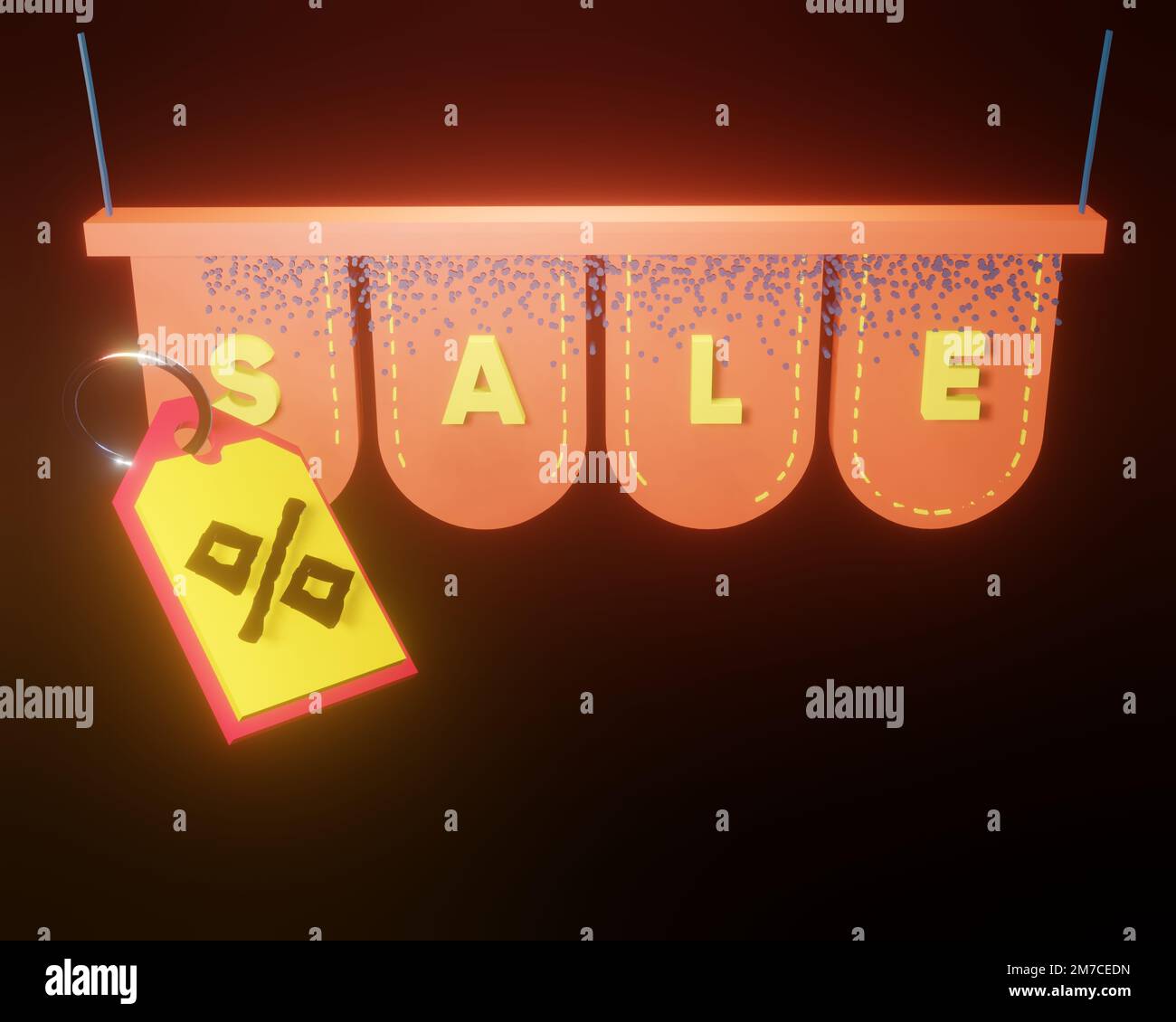 Verschiedene Formen von 3D-Rendering-Designs, die für Posterhintergründe oder andere Zwecke verwendet werden können Stockfoto