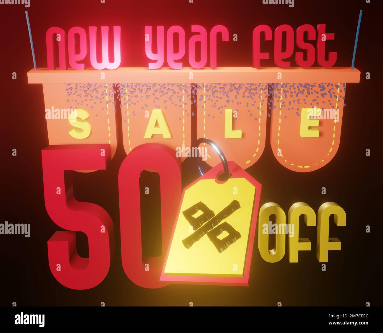 Verschiedene Formen von 3D-Rendering-Designs, die für Posterhintergründe oder andere Zwecke verwendet werden können Stockfoto